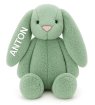 Kanin Bamse med navn, Tinka Baby, Grøn